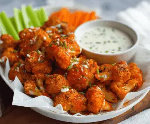 Air Fryer Buffalo Cauliflower
