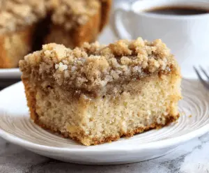 Banana Crumb Coffee Cake With Streusel Topping