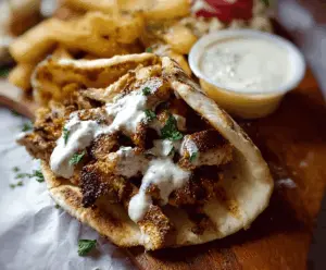 Chicken Shawarma with Creamy Garlic Sauce