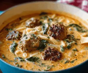 Creamy Italian Meatball Soup