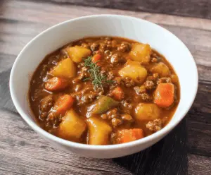 Grandma’s Ground Beef Stew