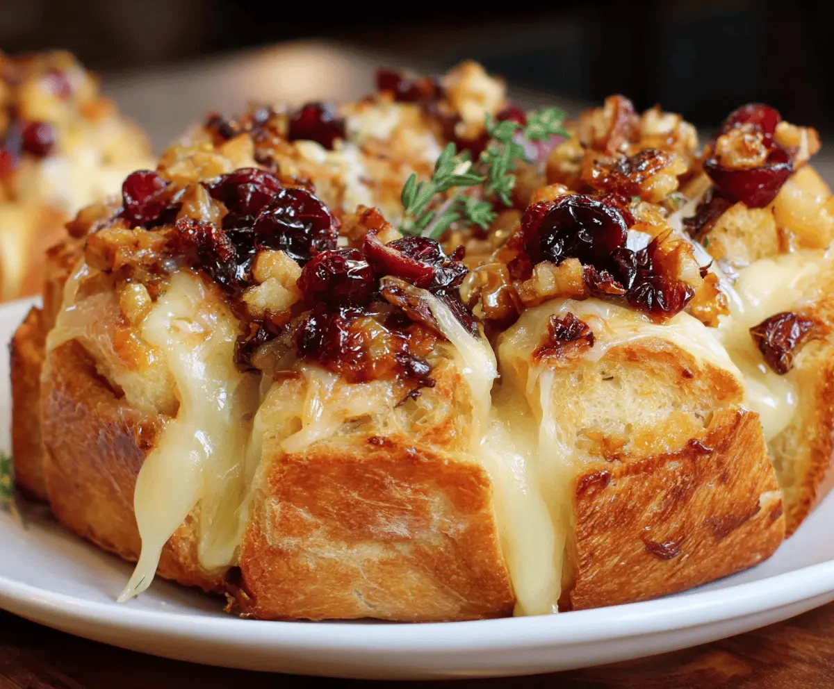 Easy Cranberry Brie Bread Bites