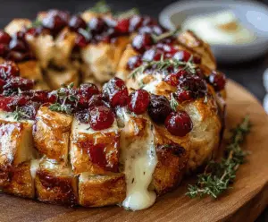 Cranberry Brie Pull-Apart Bread Bites