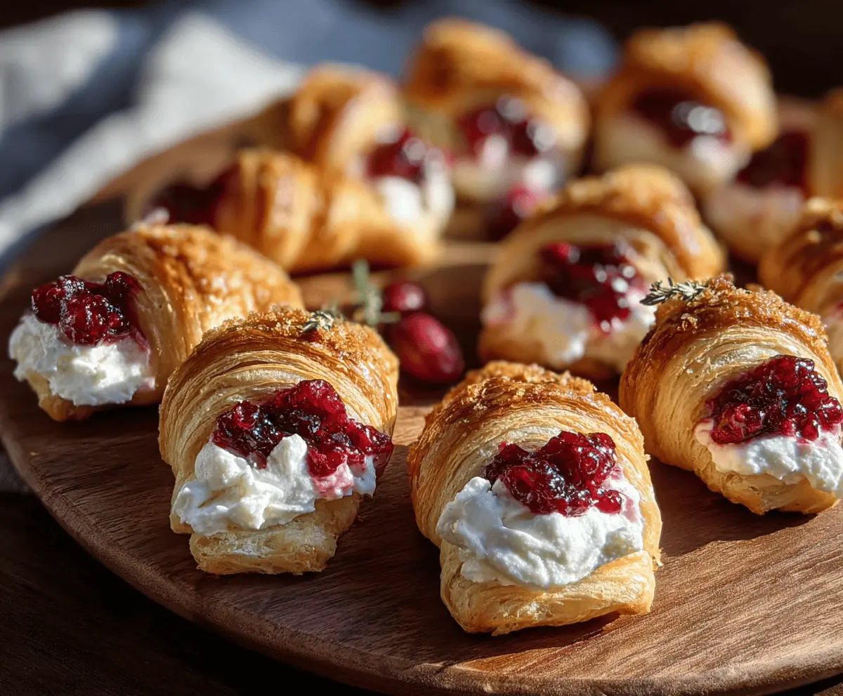 Easy Cranberry Cream Cheese Bites