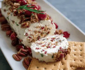 Cranberry Pecan Cheese Log