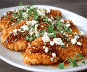 Crispy Hot Honey Feta Chicken