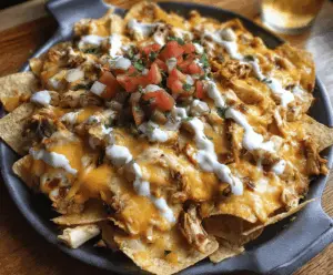 Crockpot Creamy Chicken Nachos