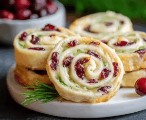 Delicious Christmas Cranberry Pinwheels