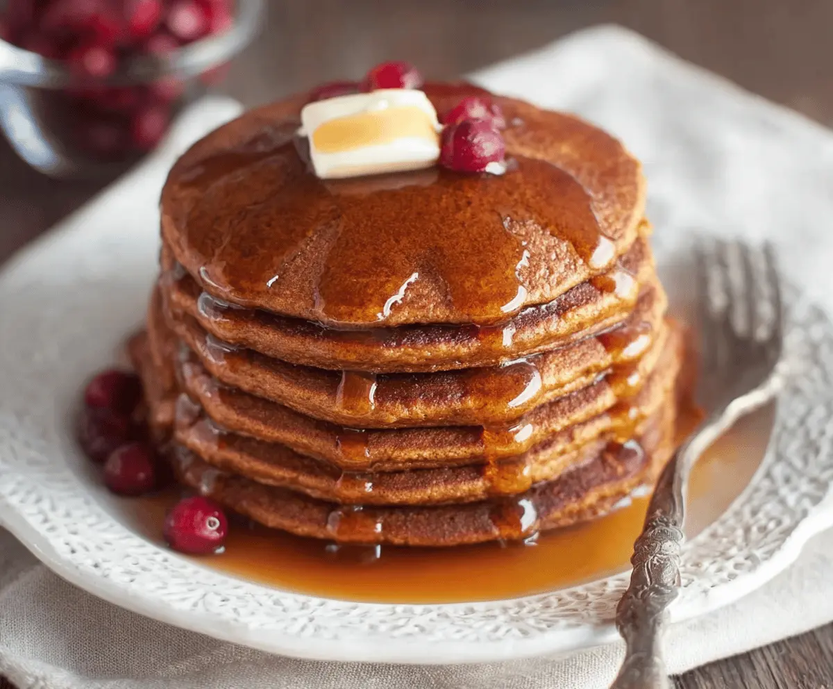 Easy Gingerbread Pancakes Recipe