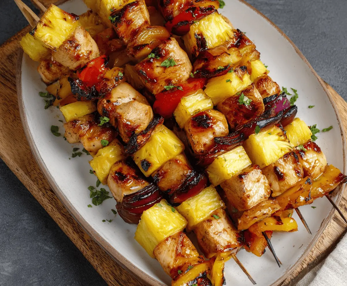 Easy Pineapple Chicken Kabobs Recipe