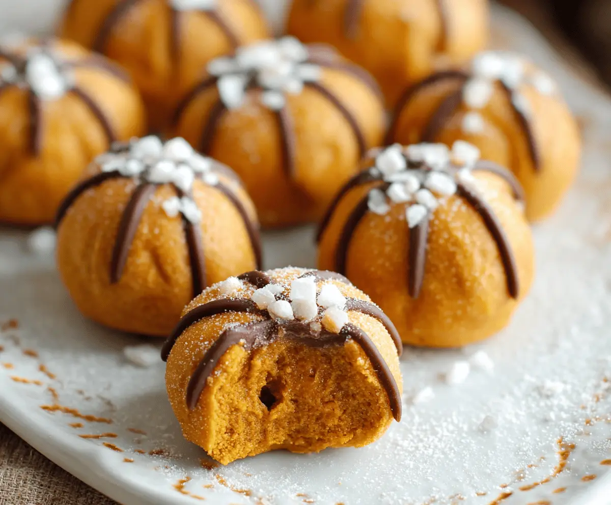 Easy Pumpkin Cheesecake Truffles