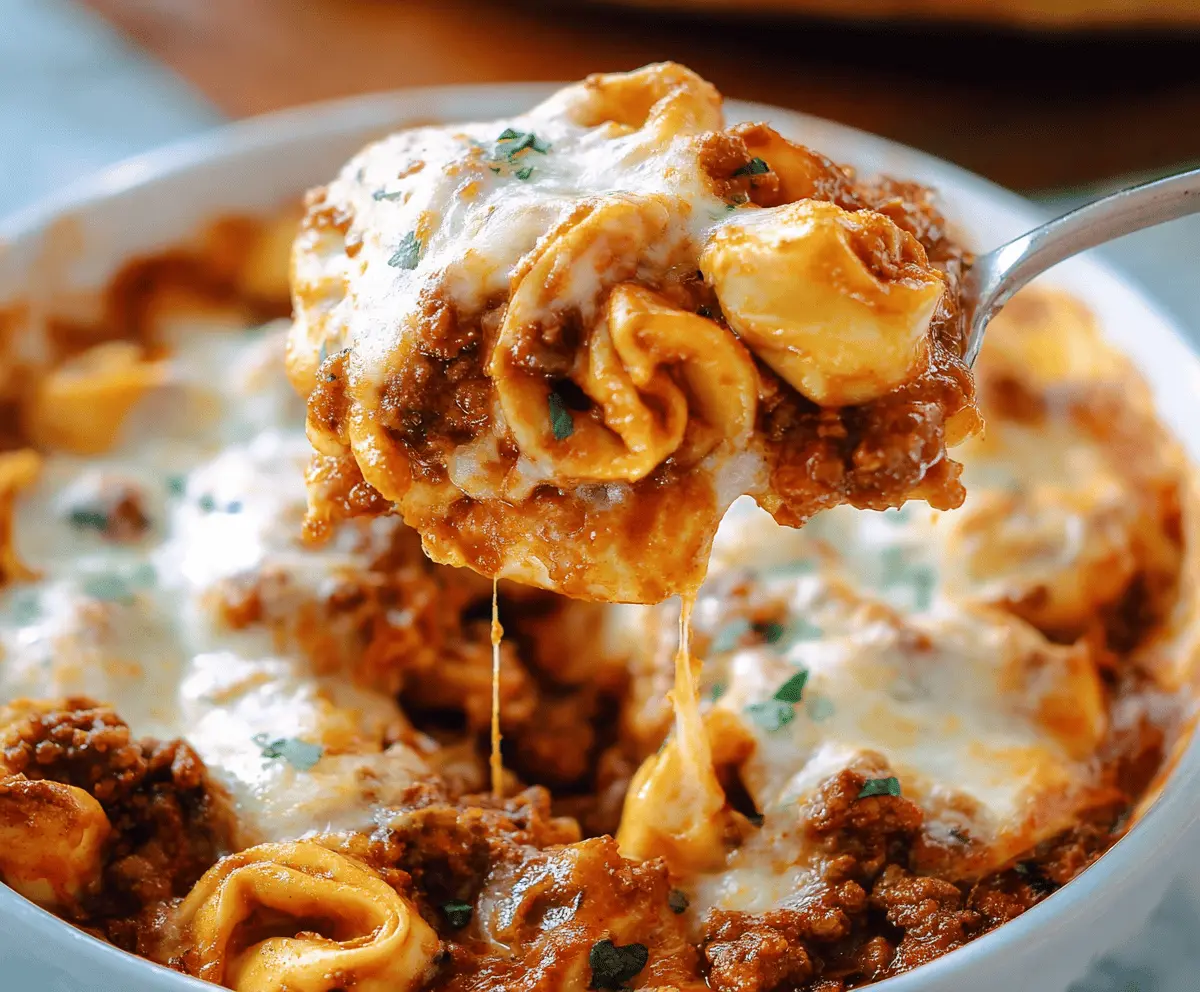 Easy Baked Tortellini Lasagna