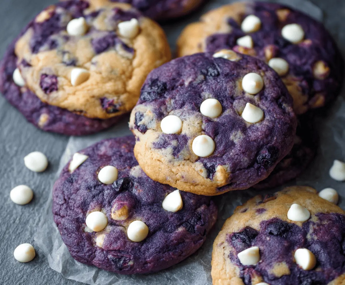 Bakery-Style Blueberry White Chocolate Cookies
