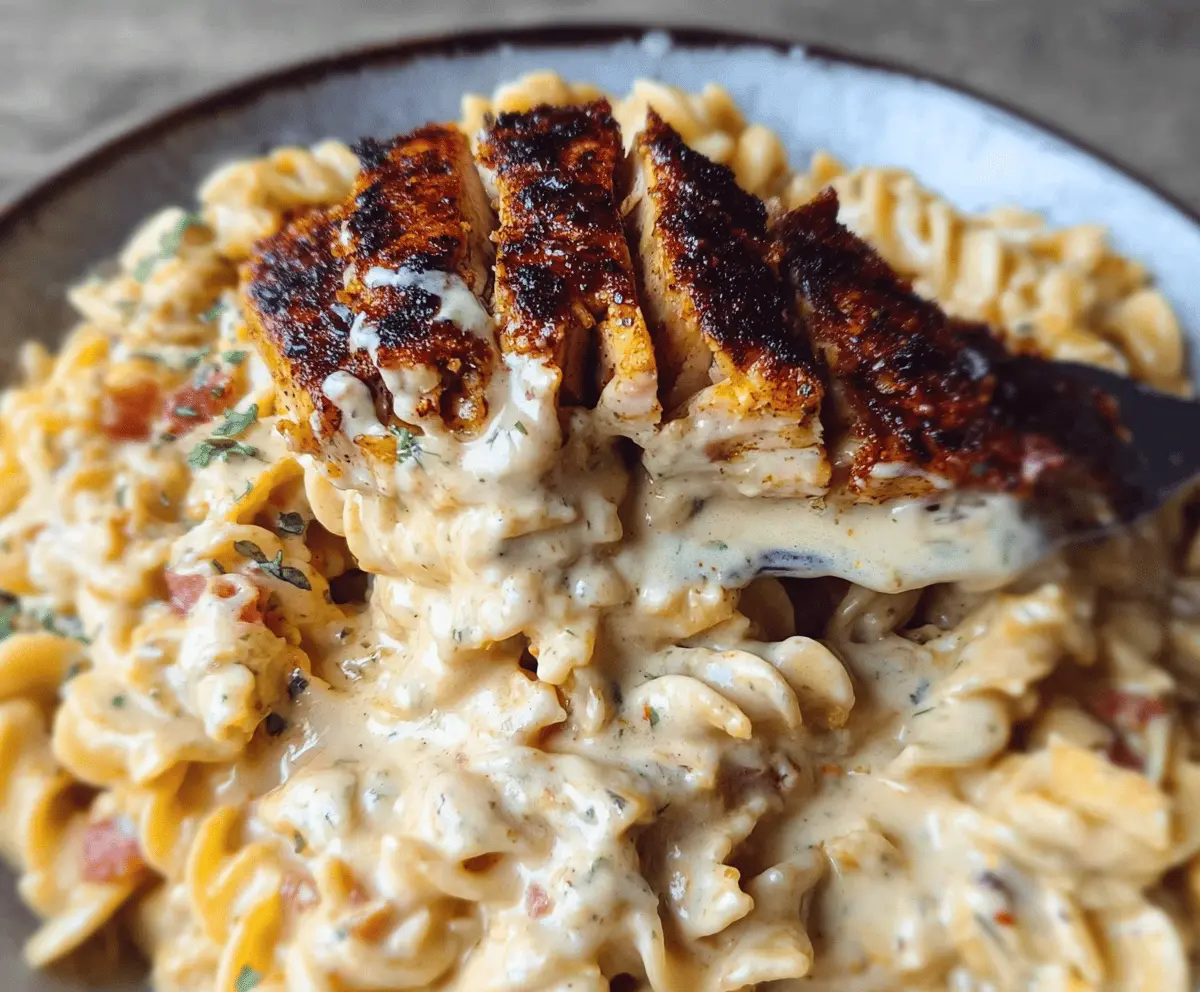 Creamy Blackened Cajun Chicken Alfredo