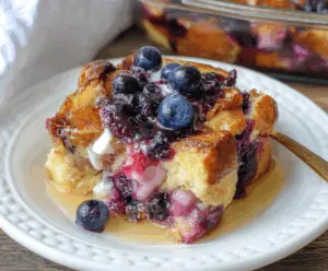 Blueberry French Toast Casserole