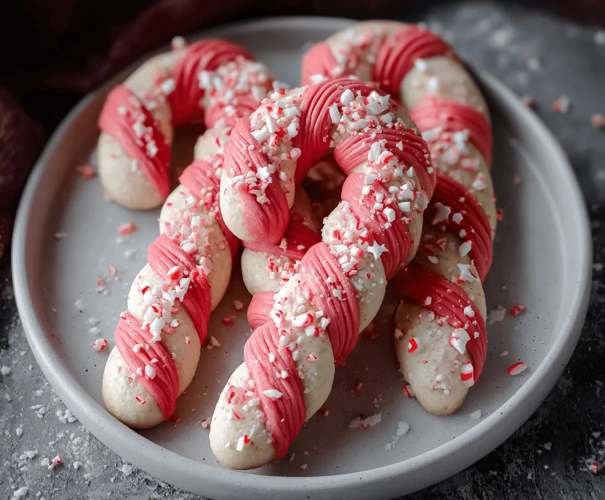 Easy Candy Cane Cookies Recipe