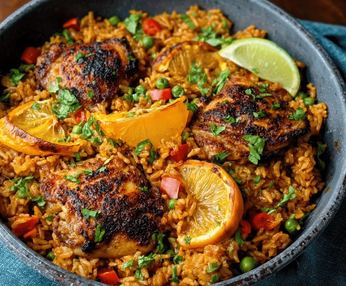 Easy Caribbean Chicken & Rice Recipe