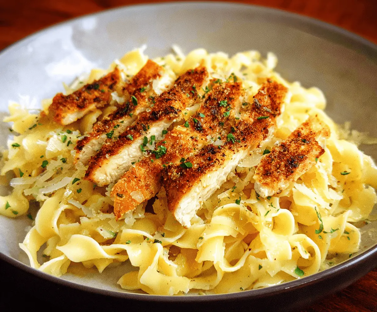 Easy Chicken Buttered Noodles Recipe