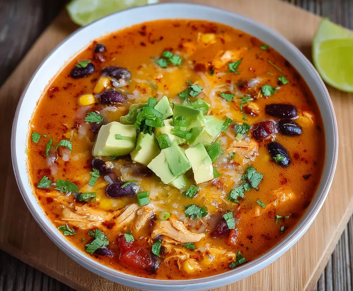 Easy Chicken Enchilada Soup Recipe