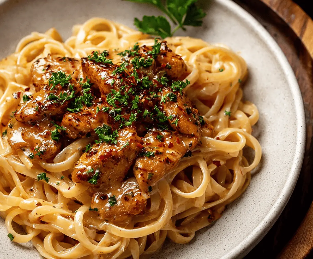 Easy Cowboy Butter Chicken Linguine