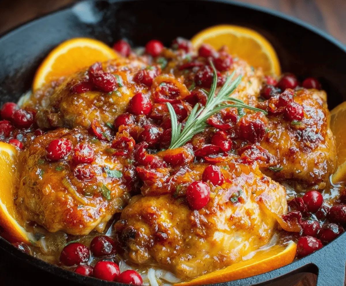 Easy Cranberry Orange Chicken Recipe