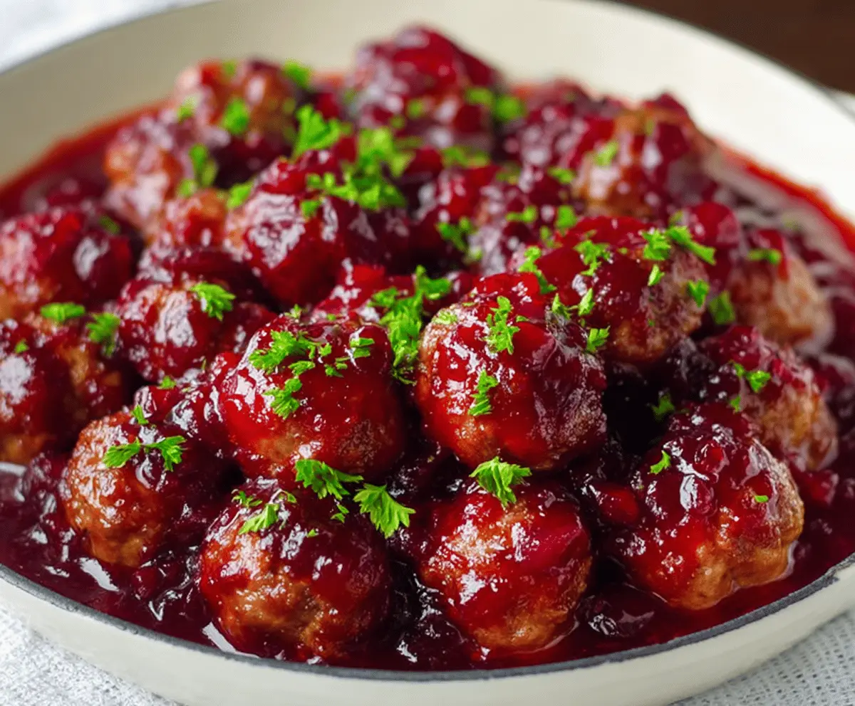 Easy Cranberry Sauce Meatballs Recipe