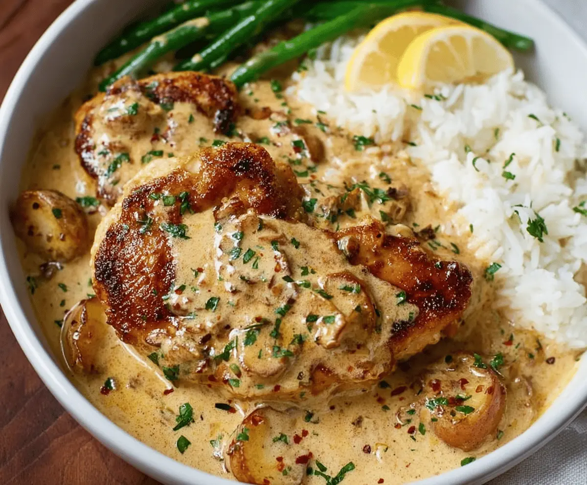 Creamy Garlic Chicken Recipe