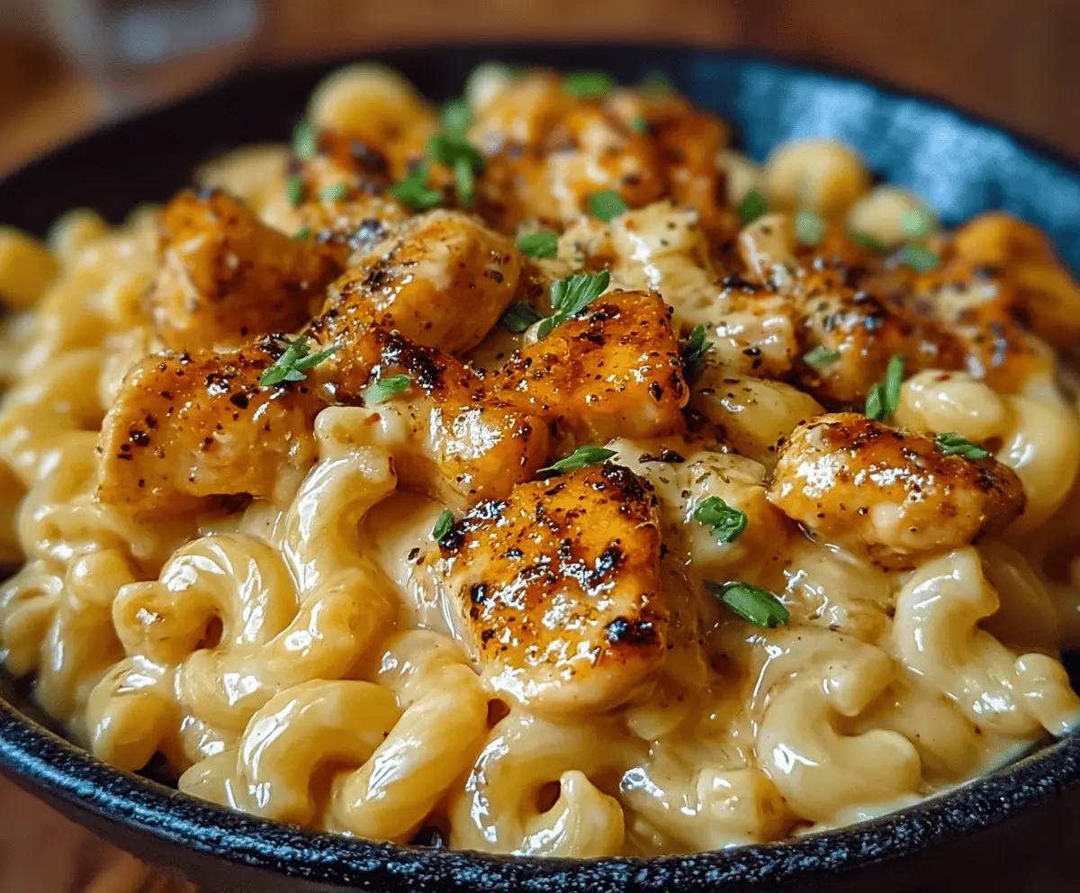 Creamy Honey Pepper Chicken Mac & Cheese