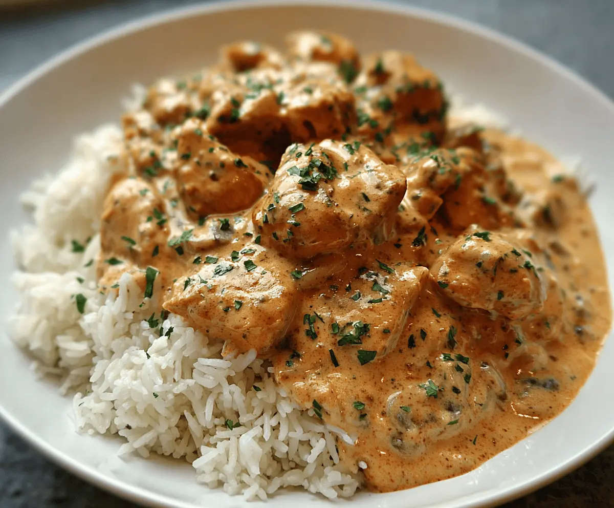 Creamy Smothered Chicken & Rice
