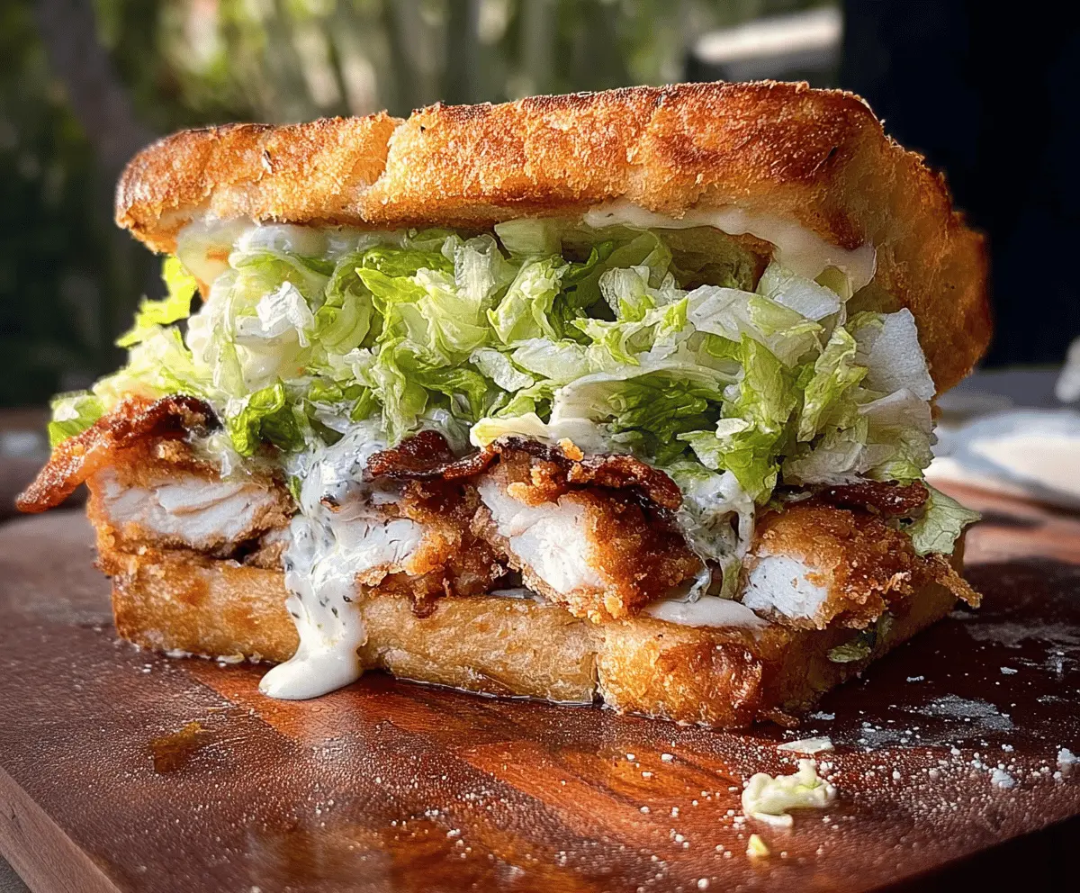 Crispy Chicken Caesar Sandwich Recipe
