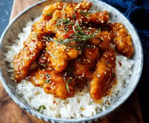 Crispy Chinese Honey Garlic Chicken