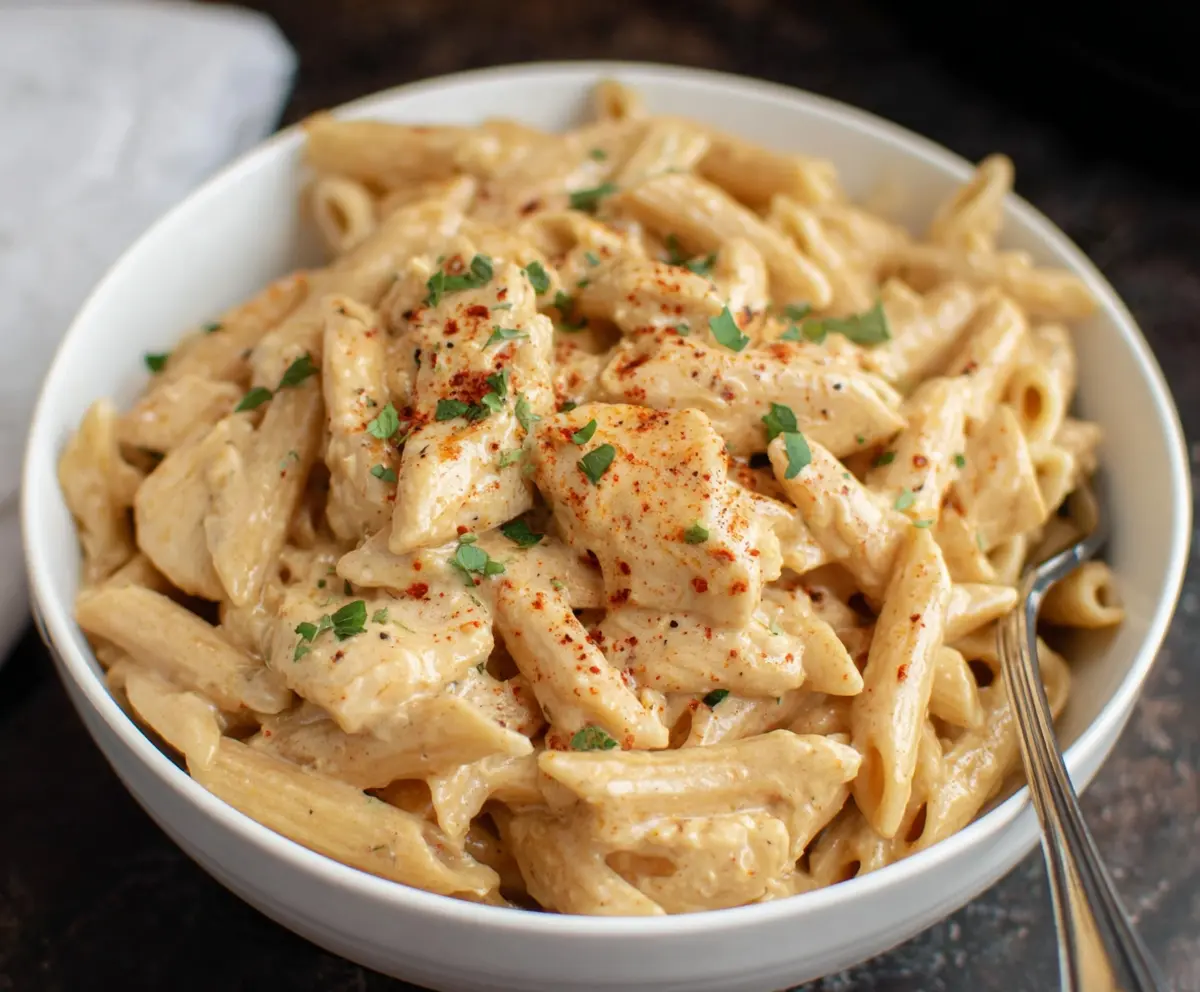 Easy Crock Pot Cajun Chicken Pasta