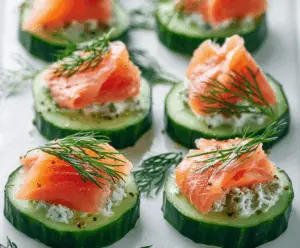 Cucumber Smoked Salmon Bites