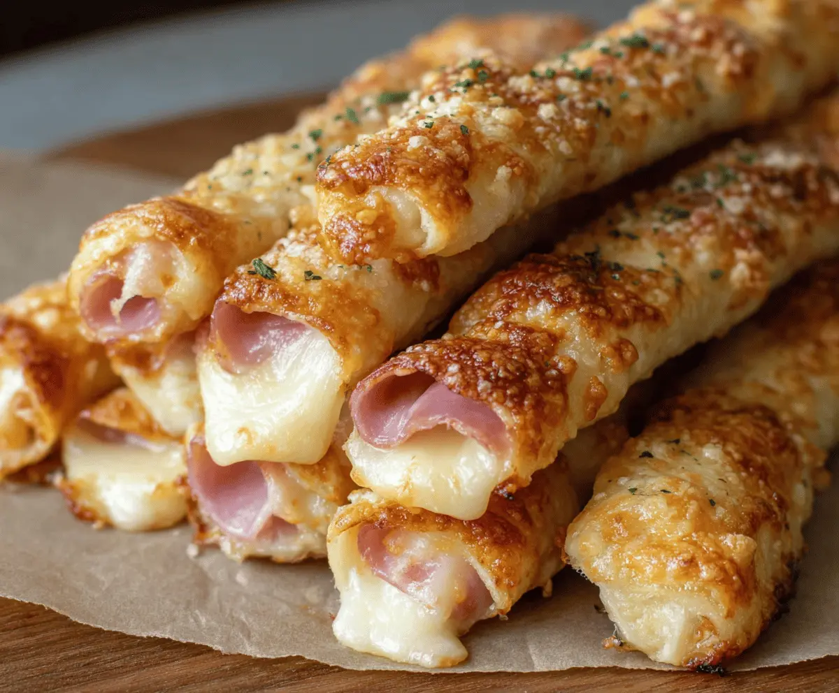 Easy Ham and Cheese Sticks Recipe
