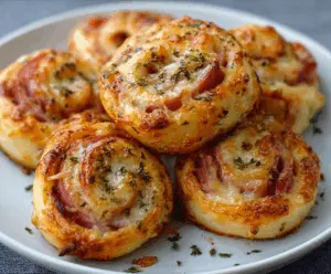 Hot Ham & Cheese Pinwheels