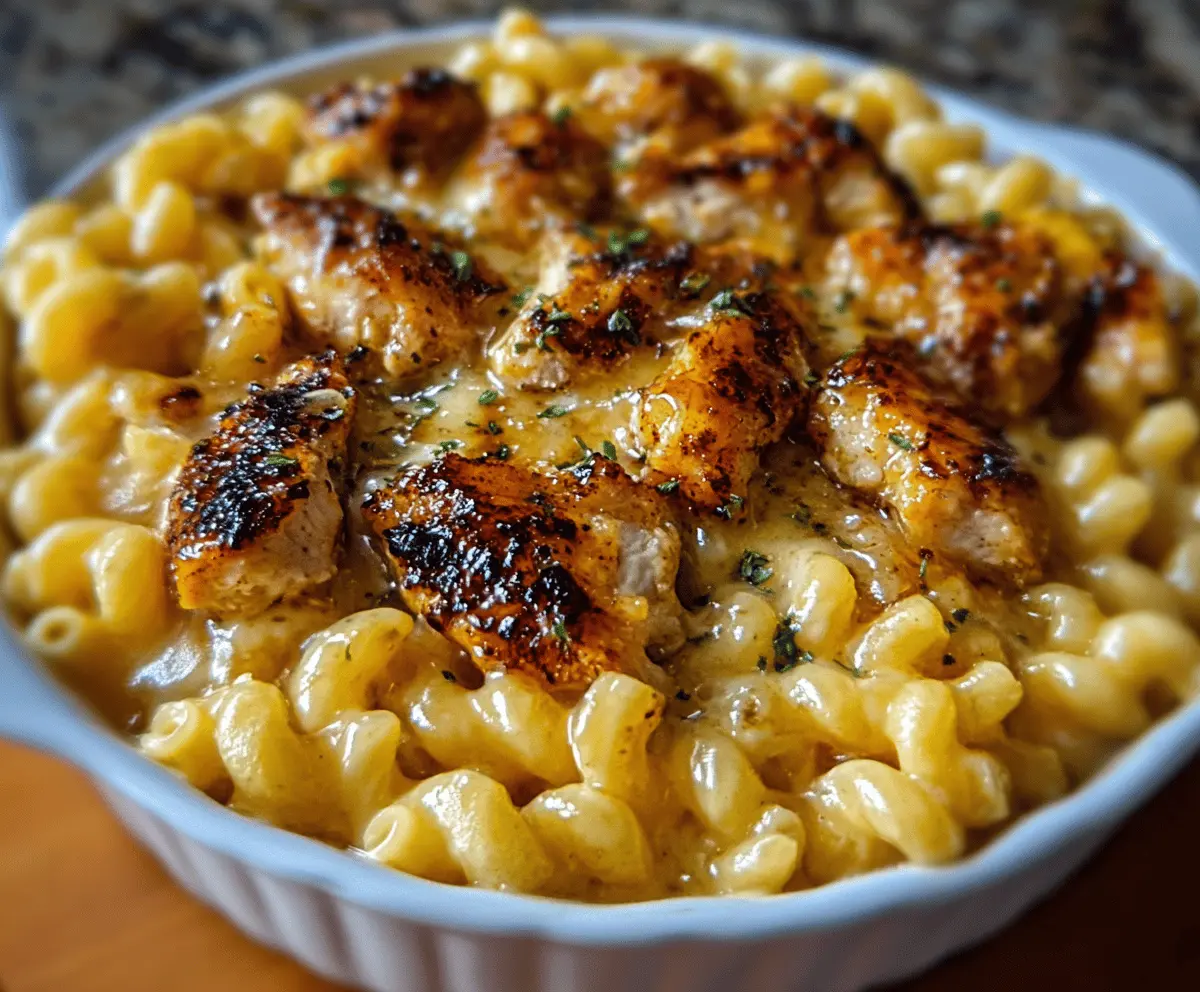 Easy Hot Honey Chicken Mac and Cheese