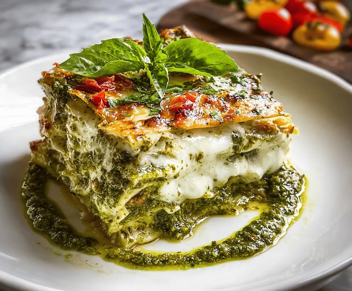 Easy Pesto Lasagna Recipe