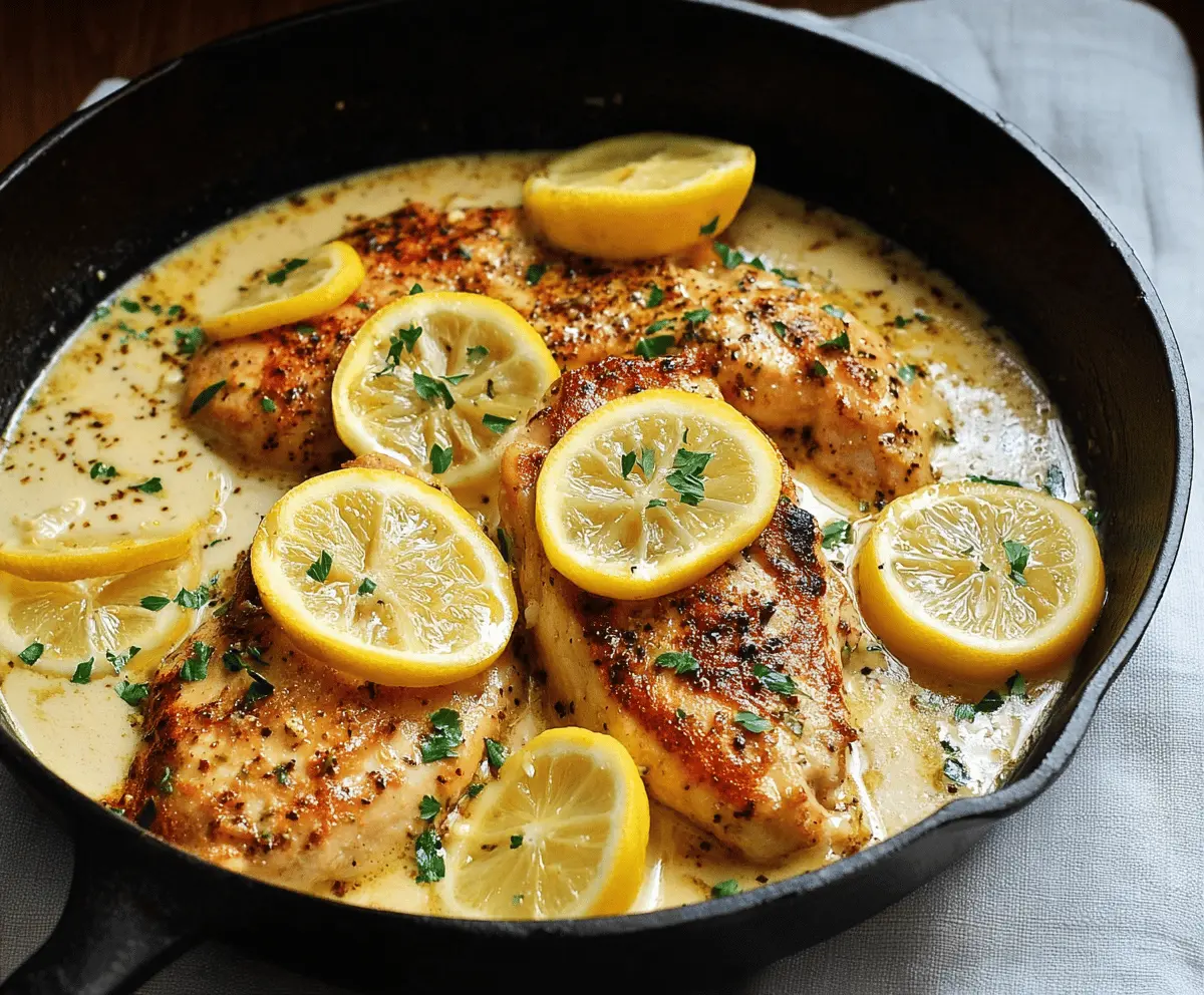 Easy Lemon Garlic Chicken Skillet