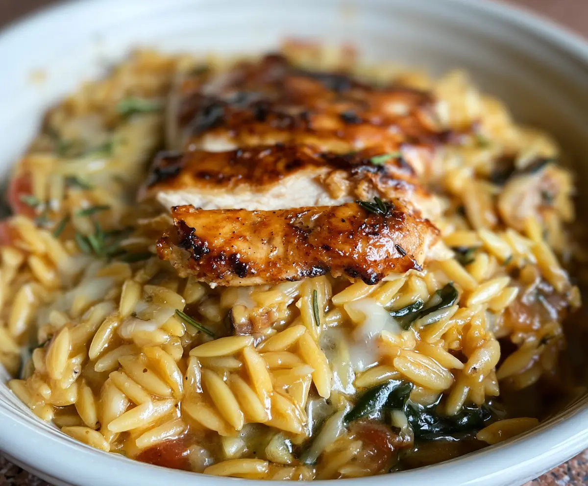 Easy Monterey Chicken Orzo Recipe