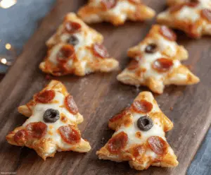 Puff Pastry Christmas Tree Pizza Bites