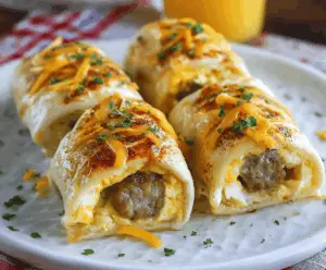 Sausage Egg Breakfast Roll-Ups
