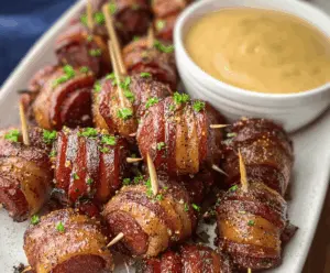 Savory Mustard Hasselback Kielbasa Bites