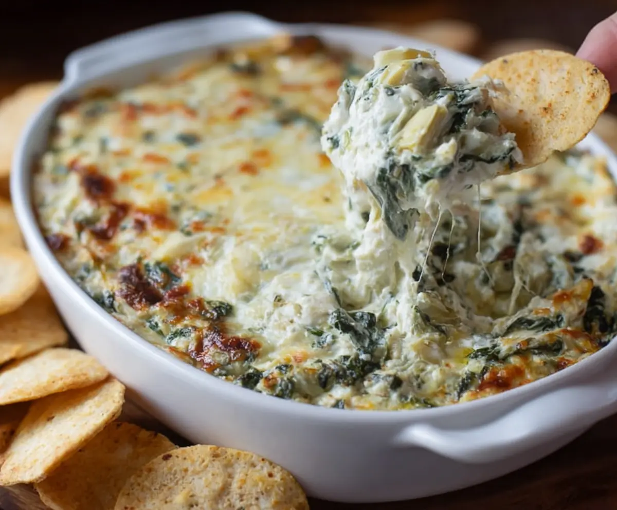 Easy Spinach Artichoke Dip Recipe