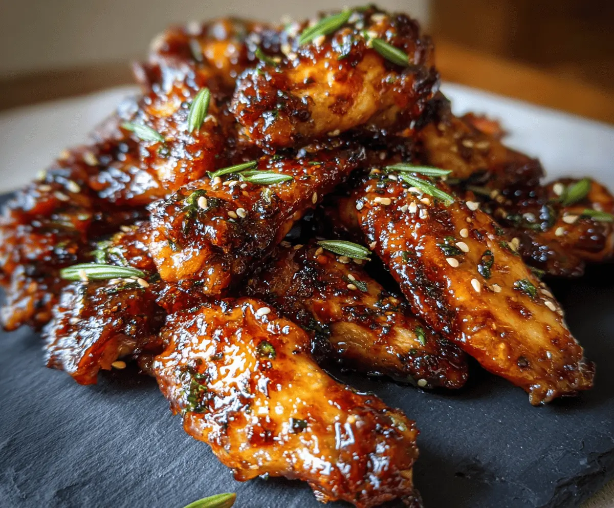 Sticky Pineapple Teriyaki Wings