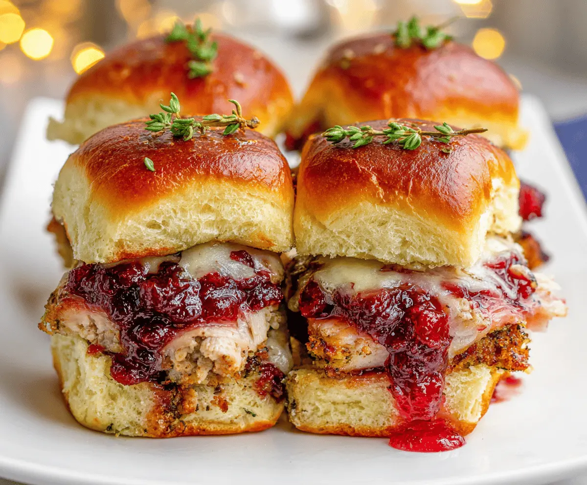 Easy Turkey Cranberry Sliders