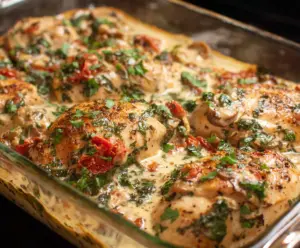 Baked Tuscan Chicken Casserole