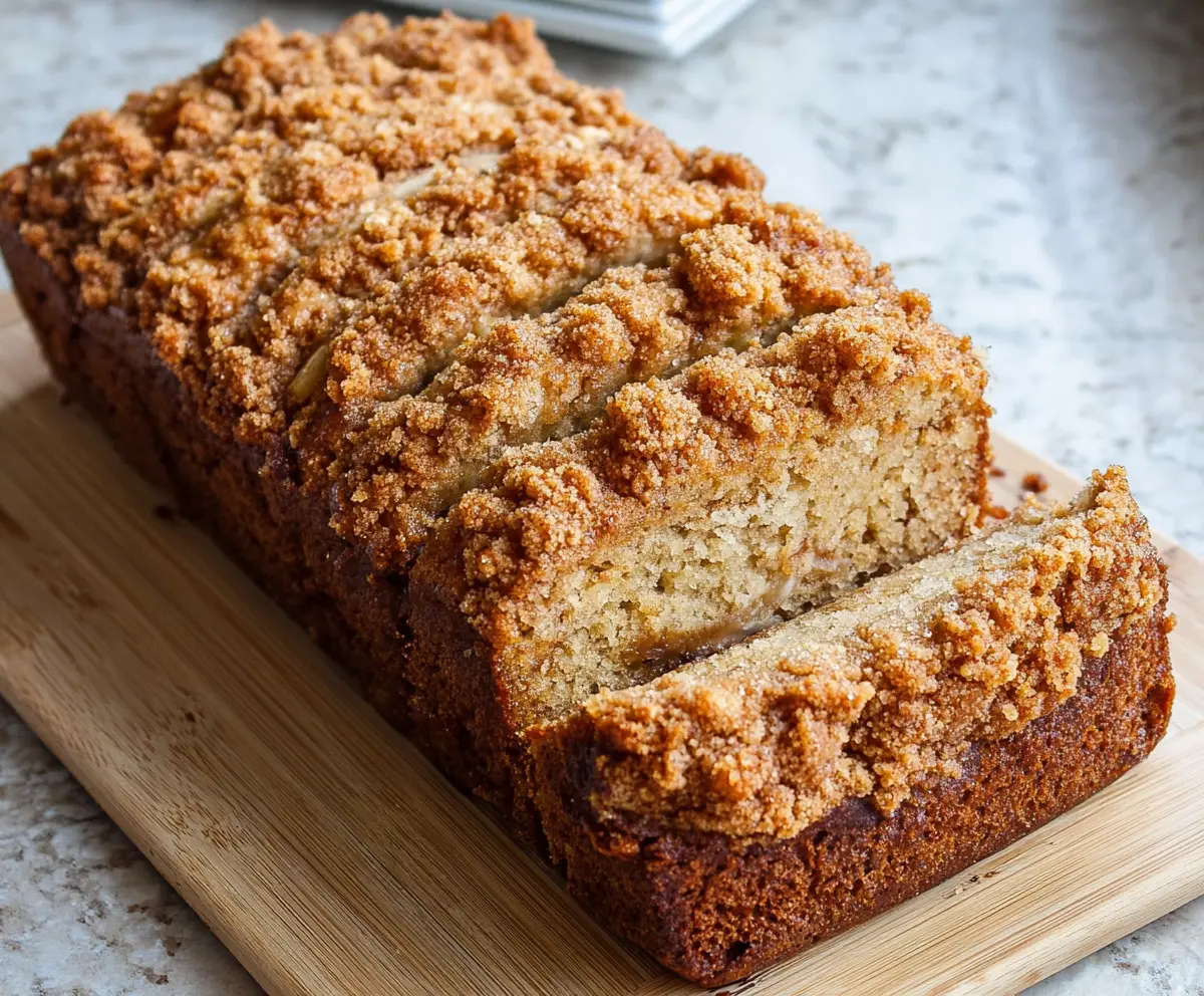 Easy Banana Bread with Streusel Topping