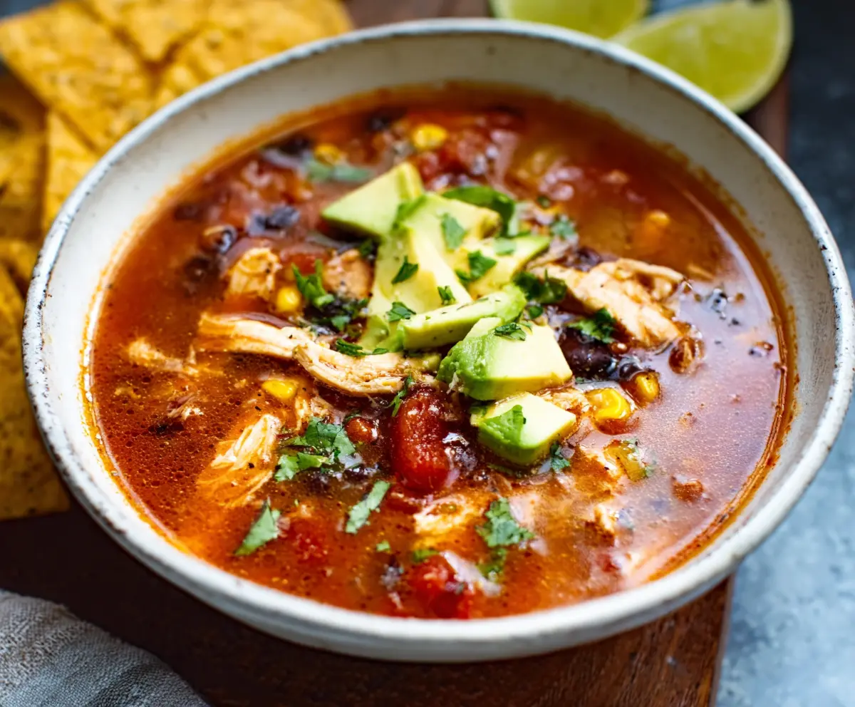 Easy Chicken Tortilla Soup Recipe