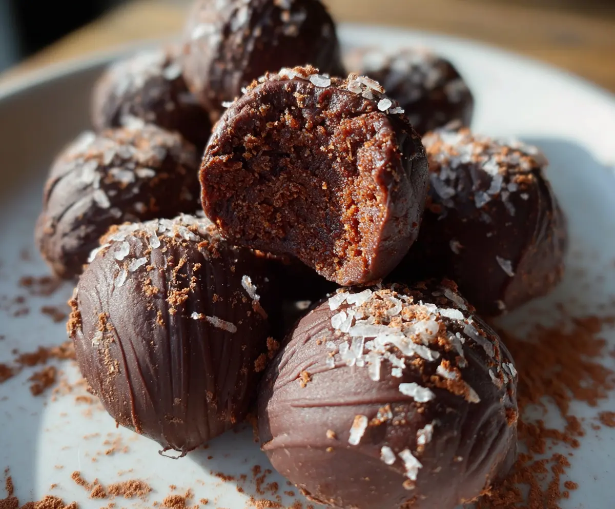 Easy Chocolate Brownie Protein Balls