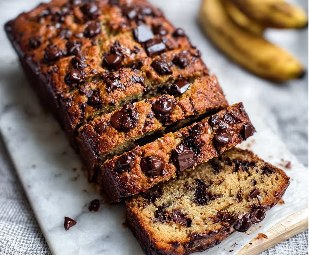 Easy Chocolate Chip Banana Bread